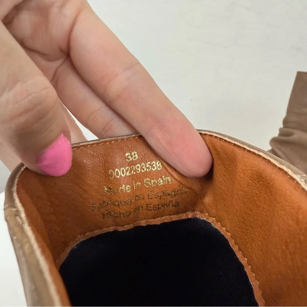 Anthropologie Maia Honey Ankle Boots